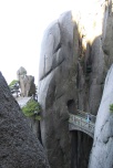 The Fairy Bridge, thankfully unbroken, is one of Huangshan's most famous.