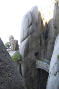 The Fairy Bridge, thankfully unbroken, is one of Huangshan's most famous.