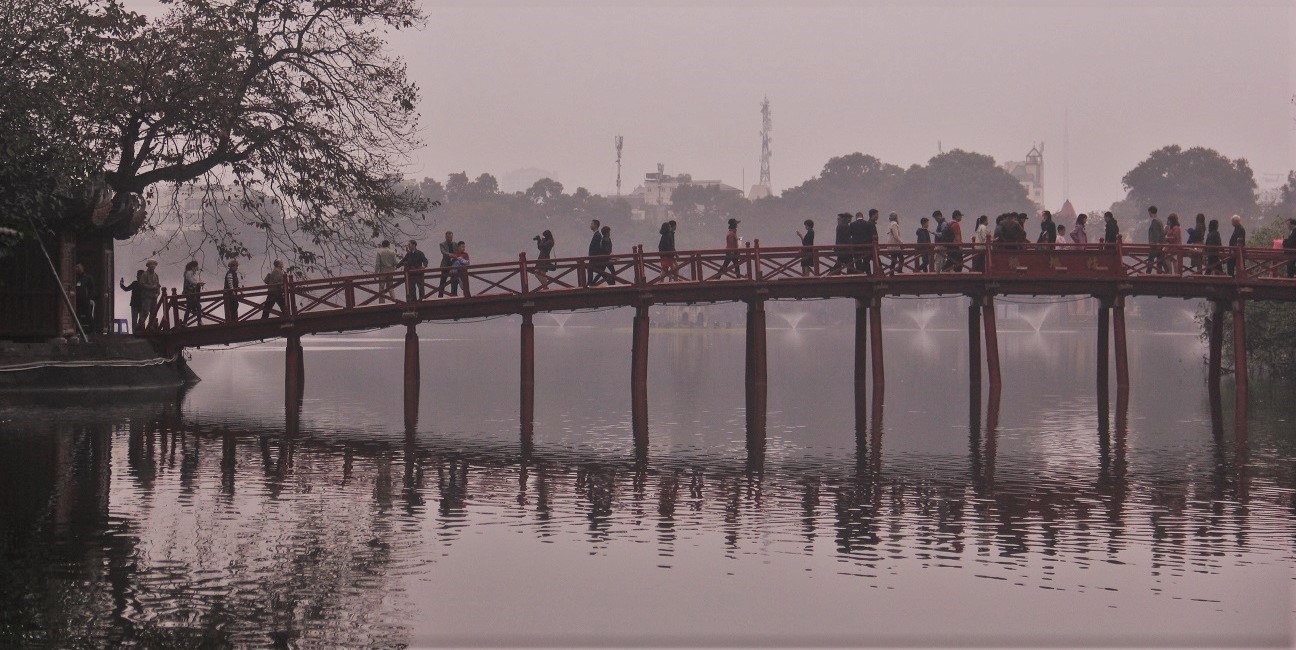 The Bridge at Hoan Kiem Lake